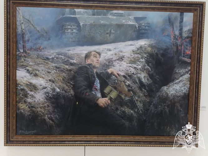 Ветераны Управления Росгвардии по Липецкой области приняли участие в организации выставки