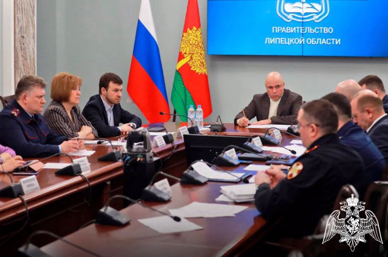 Начальник Управления Росгвардии по Липецкой области принял участие в заседание регионального оперштаба