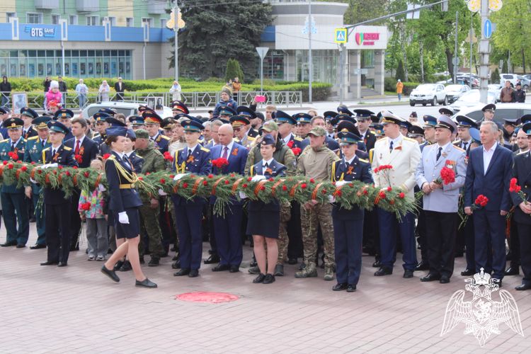 В Липецке начальник Управления Росгвардии принял участие в торжественных мероприятиях, посвященных Дню Победы