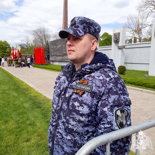 Липецкие Росгвардейцы обеспечили безопасность праздничных мероприятий, посвященных 78-летию Победы в Великой Отечественной войне  