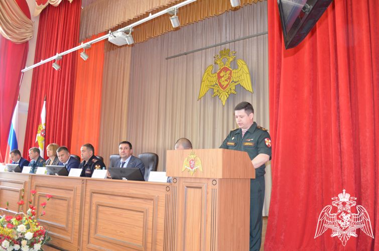 В Управлении Росгвардии по Липецкой области подвели итоги служебной деятельности за первое полугодие
