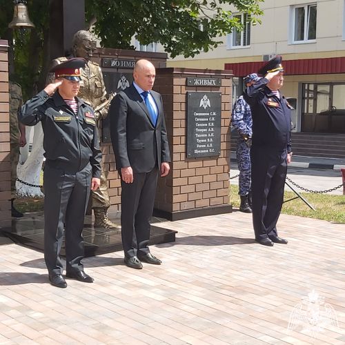 В Липецке открыли мемориальный комплекс военнослужащим и сотрудникам, погибшим при исполнении воинского и служебного долга