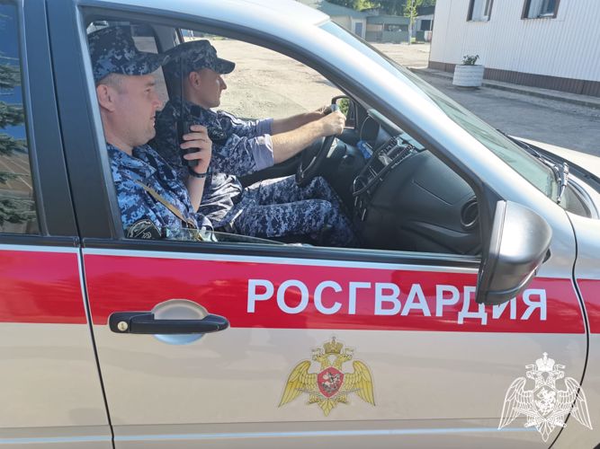 Липецкие росгвардейцы потушили загоревшиеся автомобили