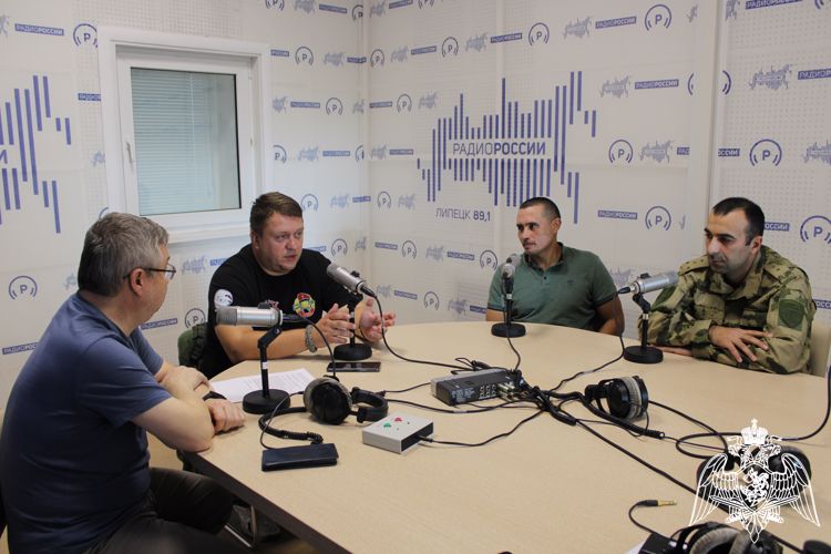 Офицер Росгвардии стал гостем в эфире  программы «Территория Добра» на радиостанции "Радио России"
