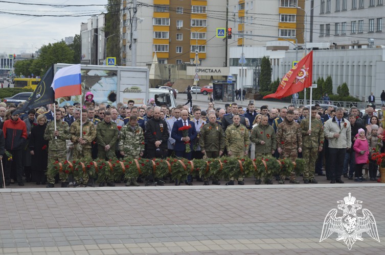 В Липецке росгвардейцы приняли участие в торжественном мероприятии, посвященном 79-й годовщине Победы в Великой Отечественной войне