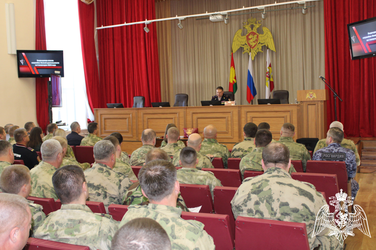 В Управлении Росгвардии по Липецкой области подвели итоги служебно-боевой деятельности за первое полугодие