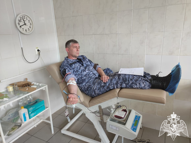 Липецкие Росгвардейцы приняли участие в донорской акции «От сердца к сердцу»
