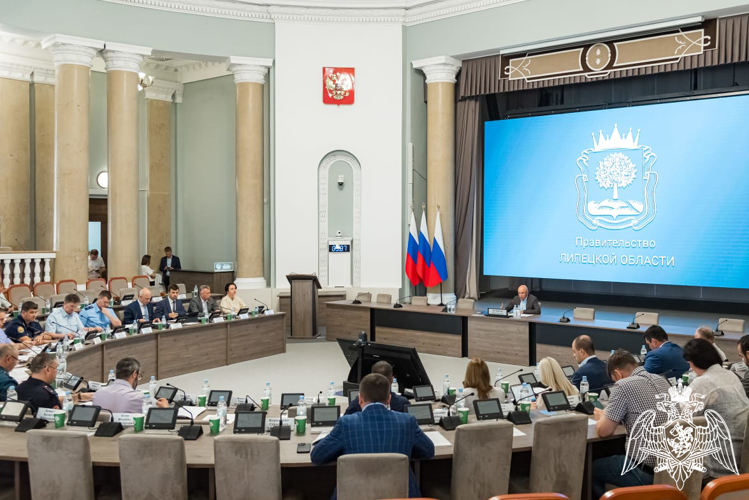 Начальник Управления Росгвардии по Липецкой области принял участие в заседание оперативного штаба и антитеррористической комиссии 