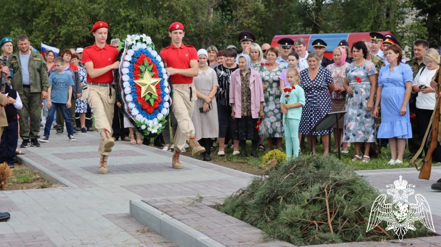 Сотрудники Росгвардии приняли участие в захоронении останков солдат Великой Отечественной войны 