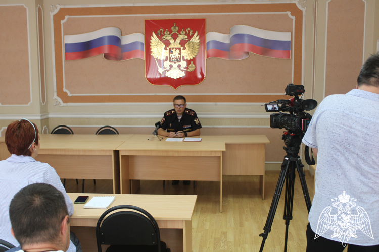 В Управлении вневедомственной охраны Росгвардии  по Липецкой области провели пресс-конференцию с представителями СМИ региона