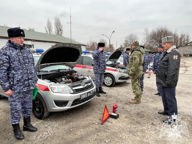 В Липецких подразделениях Росгвардии проведен смотр техники