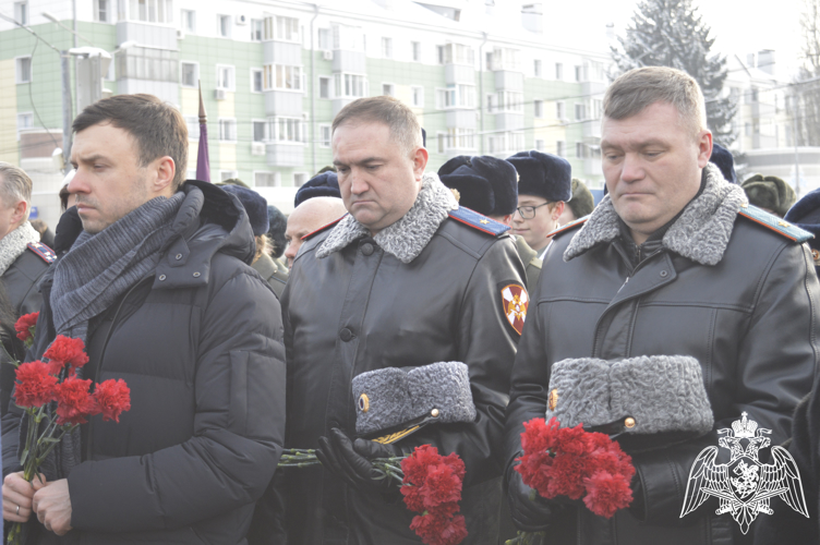 Липецкие Росгвардейцы приняли участие в мероприятии, посвященного Дню памяти воинам-интернационалистам