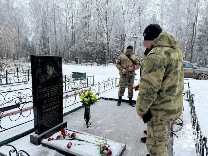 Сотрудники Липецкого ОМОН почтили память боевого товарища