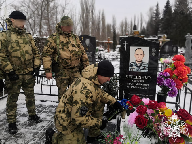 Липецкие росгвардейцы почтили память погибших товарищей