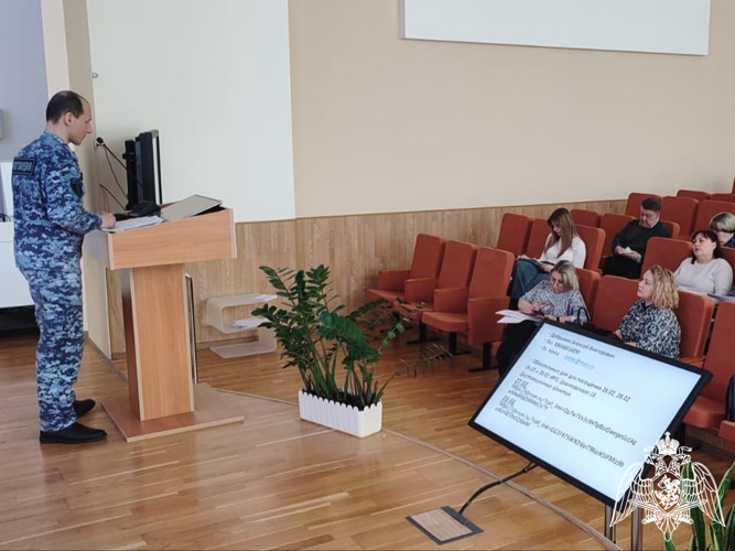 Росгвардия провела занятие по антитеррористической защищенности объектов образования