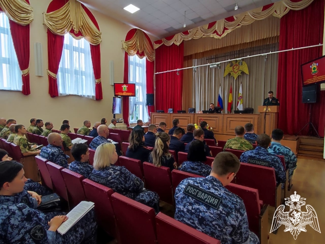 В Управлении Росгвардии по Липецкой области подведены итоги служебной деятельности за первое полугодие 2025 года