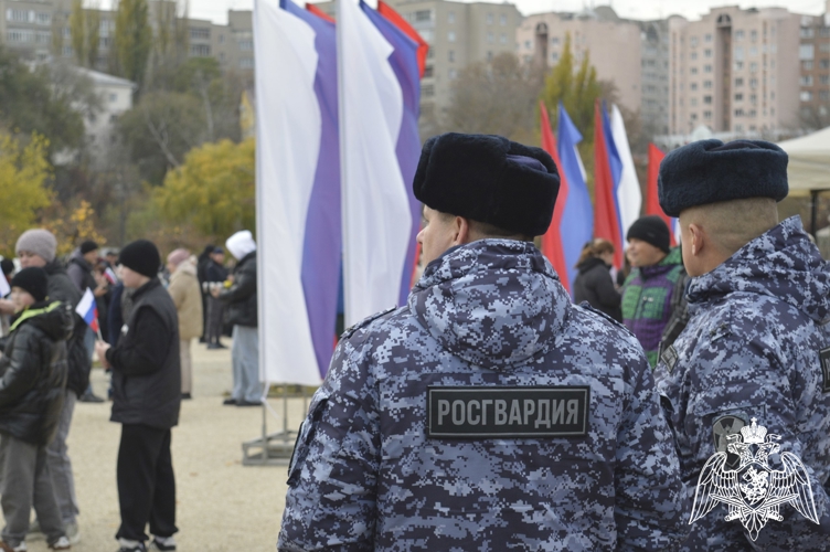 В Липецке Росгвардия обеспечила охрану общественного порядка при проведении мероприятий посвященных «Дню народного единства»