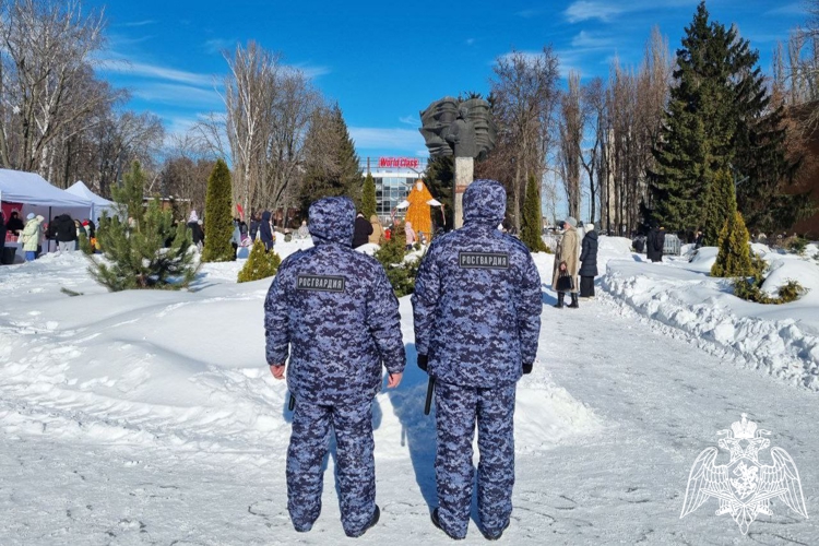 В Липецкой области росгвардейцы обеспечили безопасность во время проведения праздничных мероприятий, посвященных «Широкой масленнице»