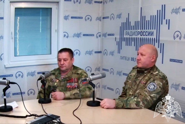 В Липецке ветеран СОБР Росгвардии выступил на «Радио России»