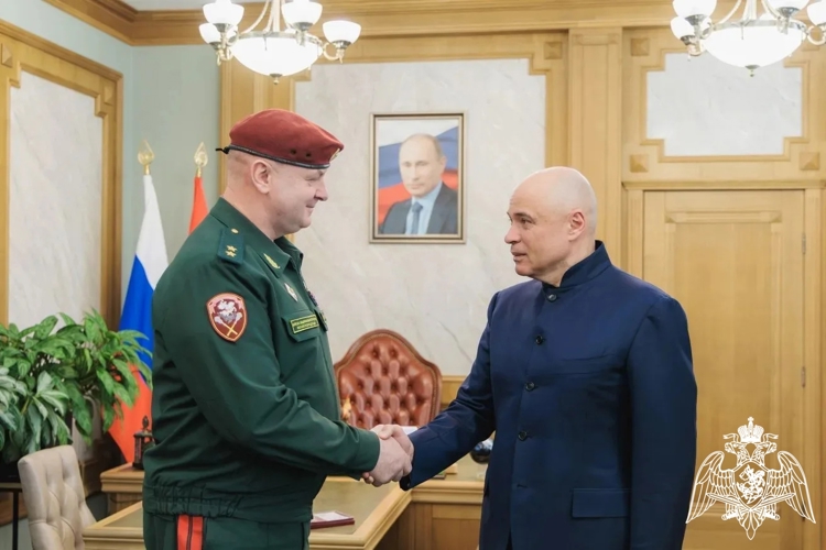 Первый заместитель командующего Центральным округом Росгвардии провел рабочую  встречу с губернатором Липецкой области