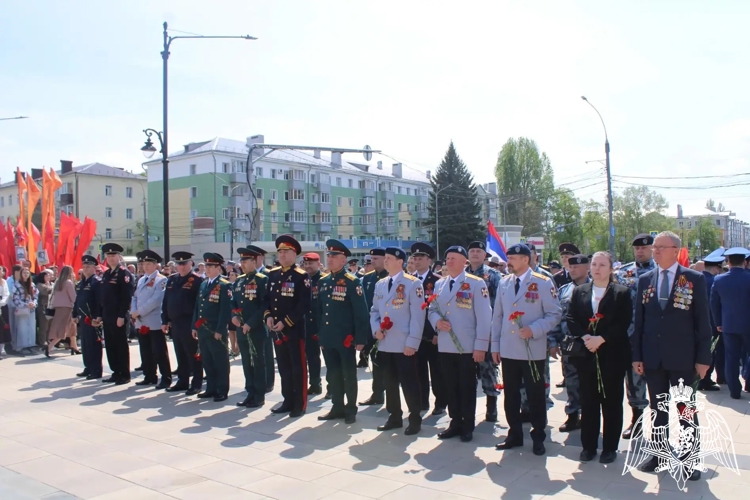 В Липецке росгвардейцы приняли участие в памятных мероприятиях, посвященных Дню Победы