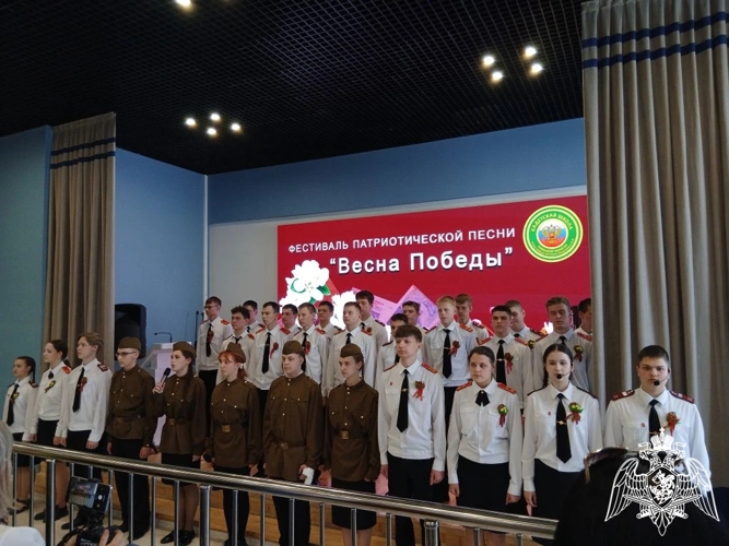 В Липецке росгвардейцы приняли участие в фестивале патриотической песни «Весна Победы»
