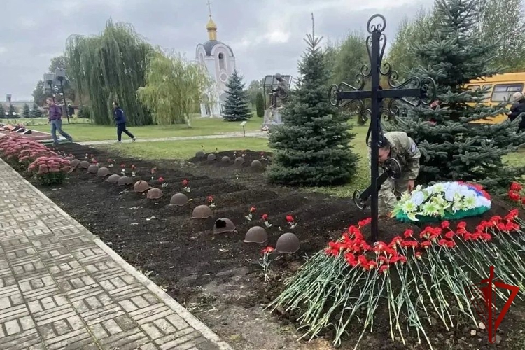 Росгвардия приняла участие в захоронении останков солдат Великой Отечественной войны